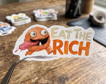 Garret | Tummy Acher Sticker, Dungeon Crawler Carl Fan Art, Princess Donut Decal, Adventure Humor Decal, Reader Gift Idea, Free Shipping