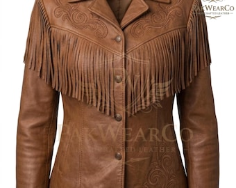 Western-Fransen-Lederjacke für Damen, brauner Wildledermantel, Boho-Festival-Kleidung, Vintage-Stil-Oberbekleidung
