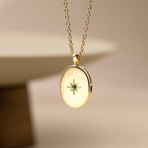 ゴールドロケット、カスタムファミリーフォトロケット、誕生石ロケット、刻印入りロケットネックレス、母の日ギフト、追悼ギフト、彼女への誕生日プレゼント