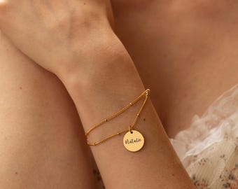 Custom Handwriting Bracelet for Mom, Engraved Gold Bracelet, Minimalist Bracelet, Mothers Day Gift, Birthday Gift, Memorial Gifts for Her
