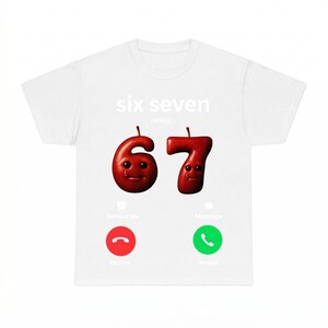 67 is Calling Grappige Meme Dwaze hersenloze GenZ T-shirt PNG, Digitale Download Shirt Ontwerp, Sublimatie DTF-bestand