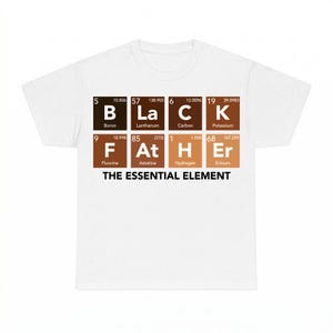 Black Father The Essential Element T-Shirt PNG, Digital Download Shirt Design, Sublimation DTF File