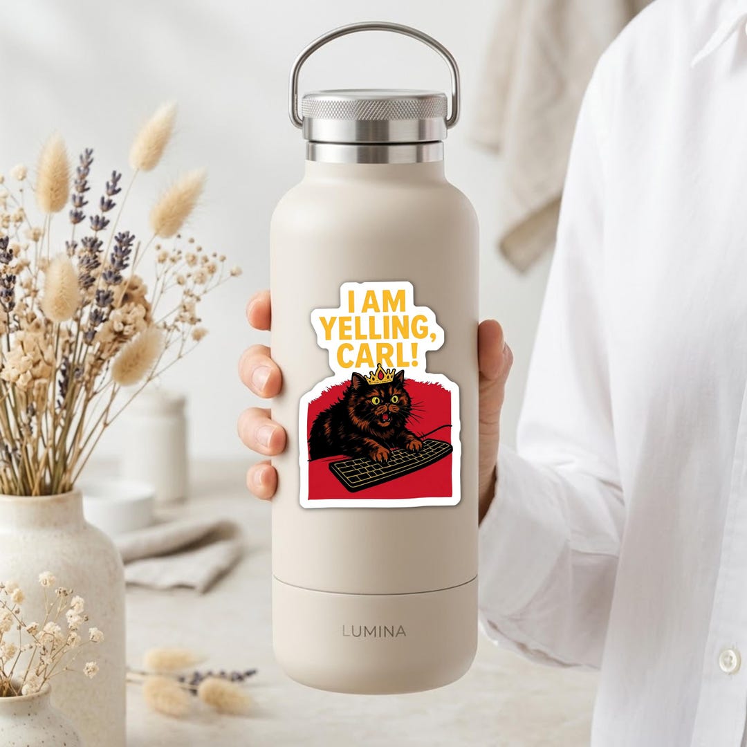 I Am Yelling, Carl! Sticker | Princess Donut & Dungeon Crawler Carl Fan ...