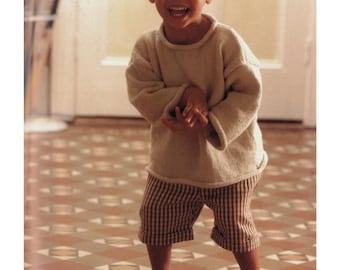 Patrones de jersey para bebé fáciles de tejer, tallas 6-36 meses, descarga en PDF