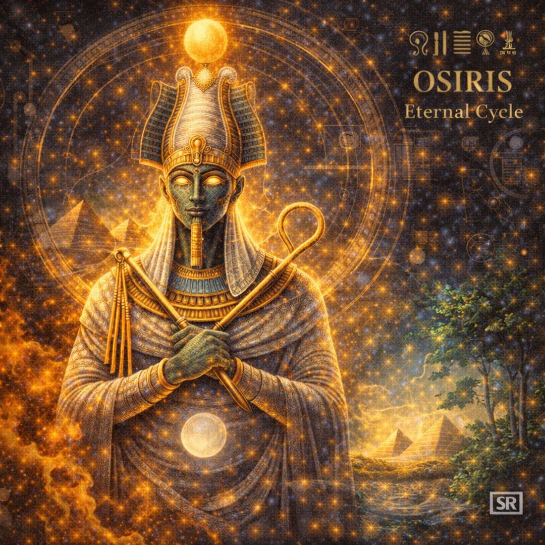 Osiris Rising Hand Sign Egyptian Zodiac Sign_osiris Eternal Cycle - Etsy