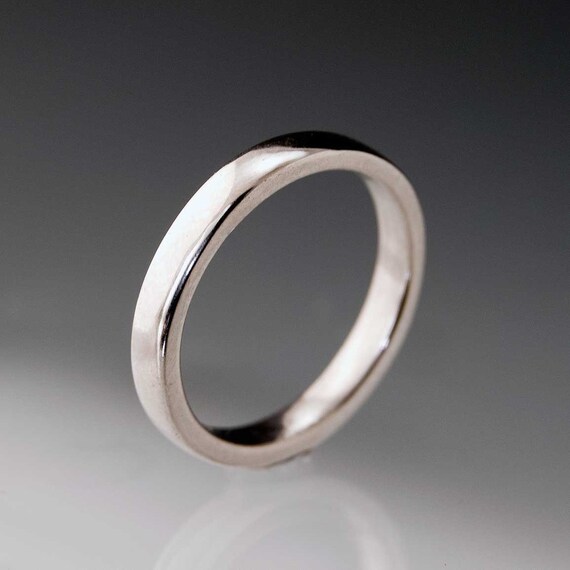 Narrow Wedding Band in Palladium 2 to 4 mm Width Matching Etsy