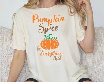 Pumpkin Spice T-shirt - Comfort Colors - Thanksgiving Shirt - Fall Tee - Pumpkin Autumn T-shirt - Pumpkin Thanksgiving Shirt