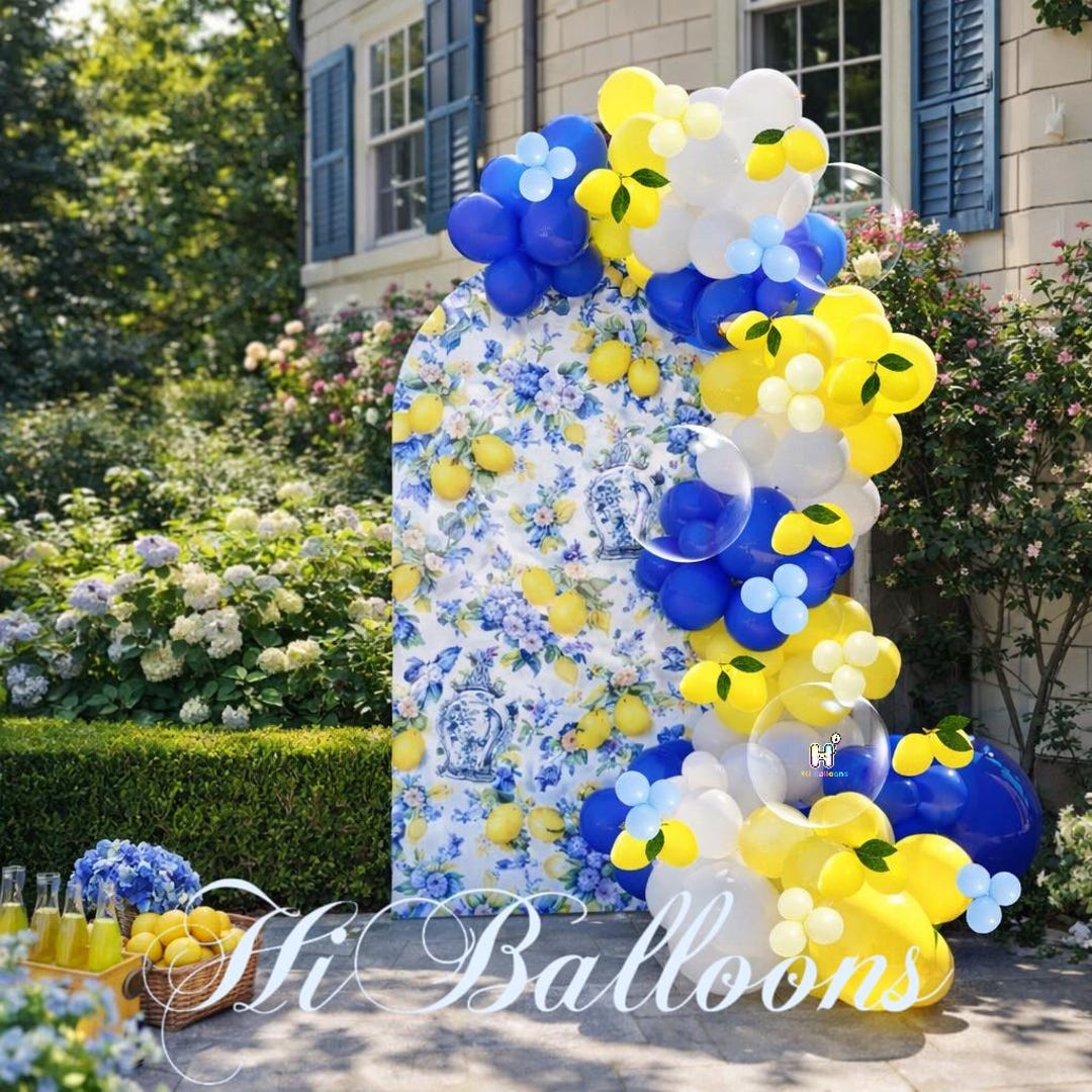 Blue&yellow Balloon Garland Kit | DIY Balloon Arch | Bridal Shower ...