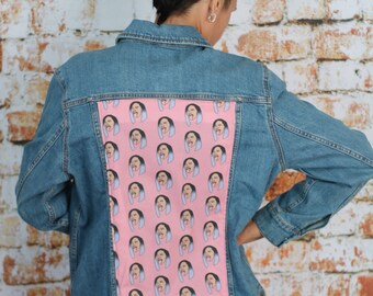 Handmade Custom Cardi B Jean Jacket