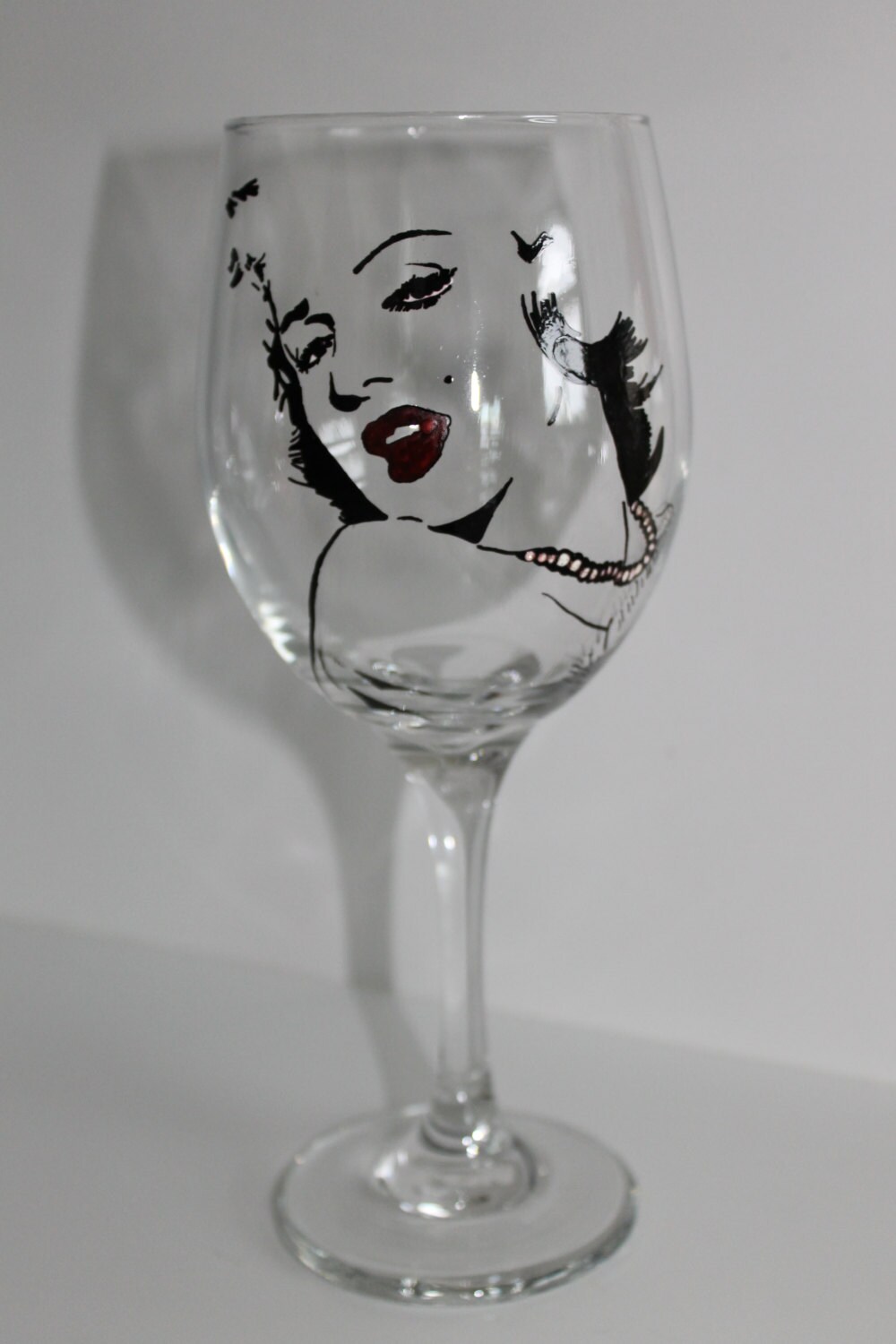 Marilyn Monroe Inspired Wine Glass - Etsy