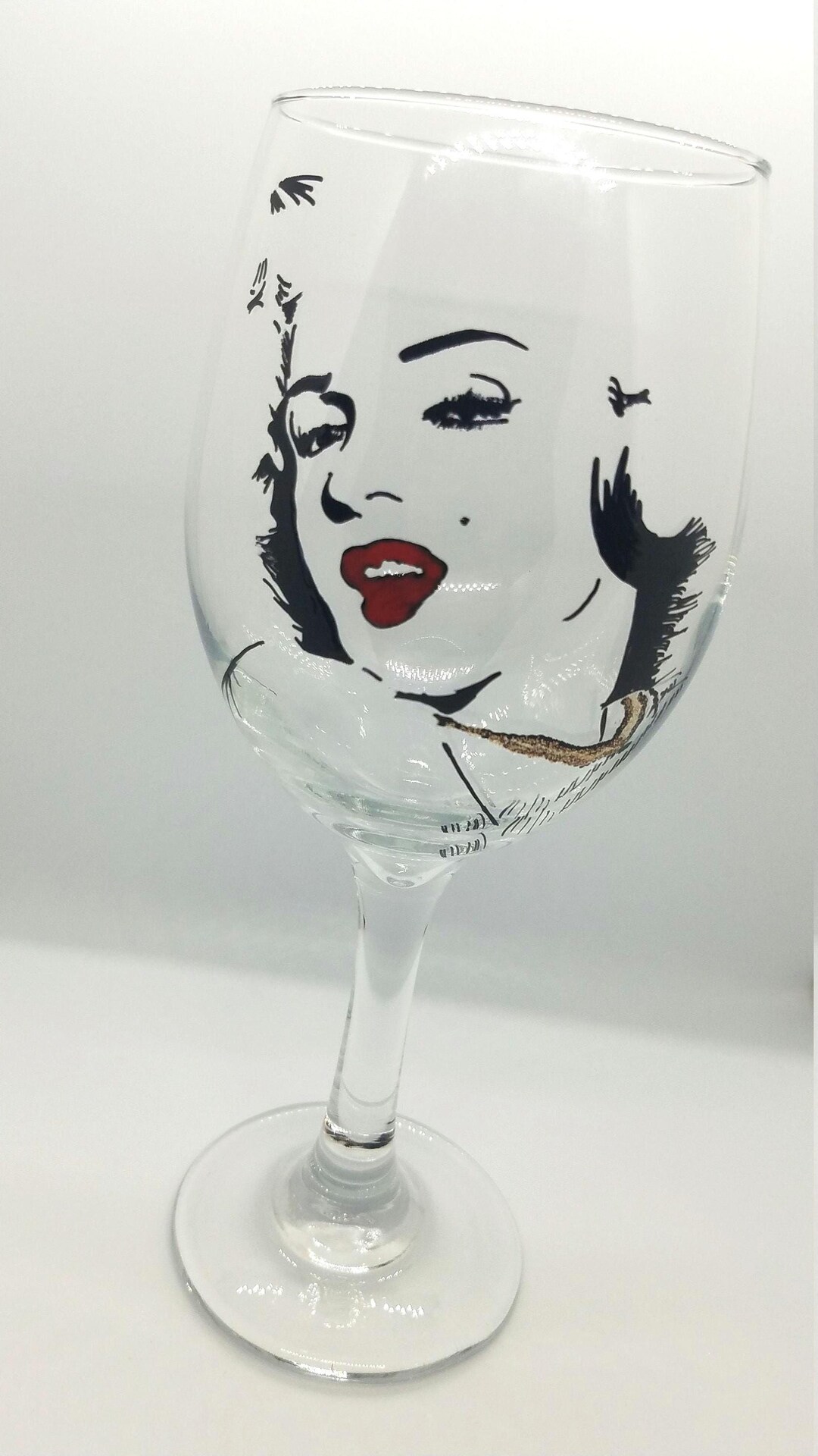 Marilyn Monroe Inspired Wine Glass - Etsy