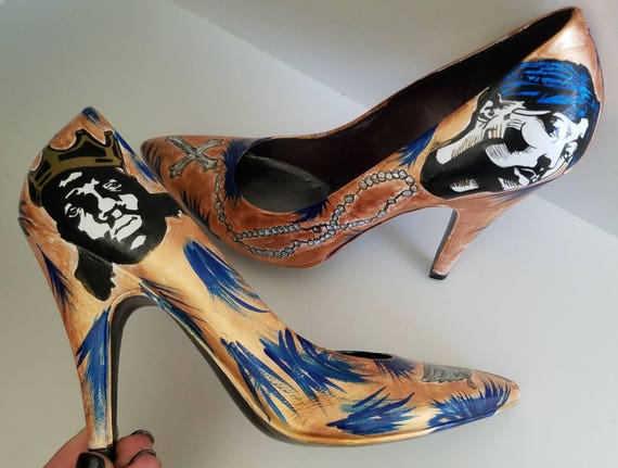 personalized high heels