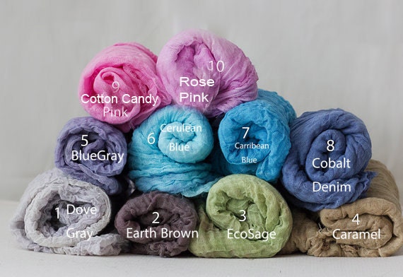 QUICK SHIP: 1 yard listing 38 colors available/Cotton Gauze Swaddle1 …