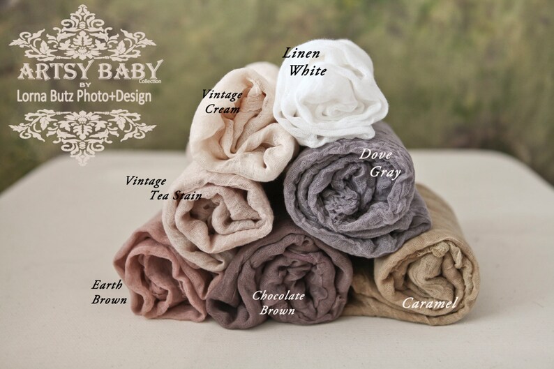 5'x15 Wide 30 Colors Cotton Swaddle Wrap Prop Etsy