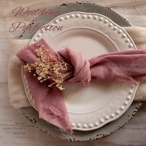 Cheesecloth Napkins or 34&quot; wide Runner Any ColorTablescape Weddings Altar Arch Arbor Hand Dyed Cotton Cheesecloth Runner Length Choice