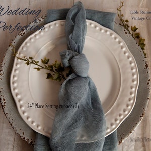 Custom Dyed Napkins or Runner Color Choice Cheesecloth Tablescape Weddings Altar Arch Scarf Hand Dyed Cotton Cheesecloth Runner Custom Dyed