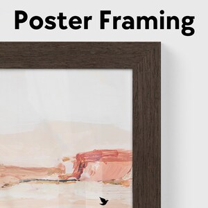 Neue Posterrahmen aus Kiefernholz, mehrere Oberflächen, Plexiglasfront, hängende Hardware