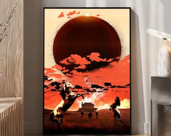 Affiche de film NOPE | Art mural en toile | Décoration d'intérieur | Cadeau pour les cinéphiles