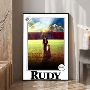 Rudy Movie Poster | Canvas Wall Art | Home Decor | Gift for Movie Lovers