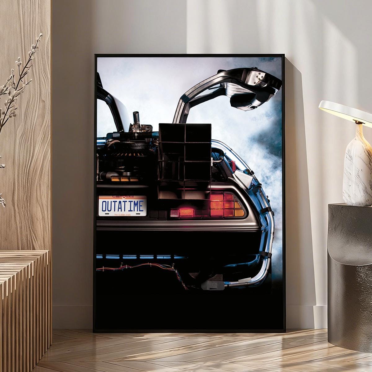 Delorean poster painting - Etsy 日本