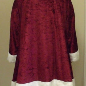 Crushed Velvet Adult Mrs Christmas/Victorian/Santa/Xmas Robe image 4