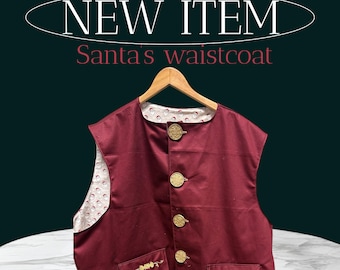 Chaleco de Papá Noel: Chaleco de disfraz forrado de algodón