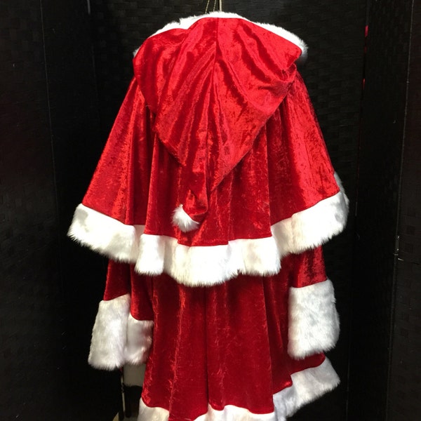 Velvet Irish Santa Claus/Father Christmas/Xmas Suit Costume w/Trousers other colours available