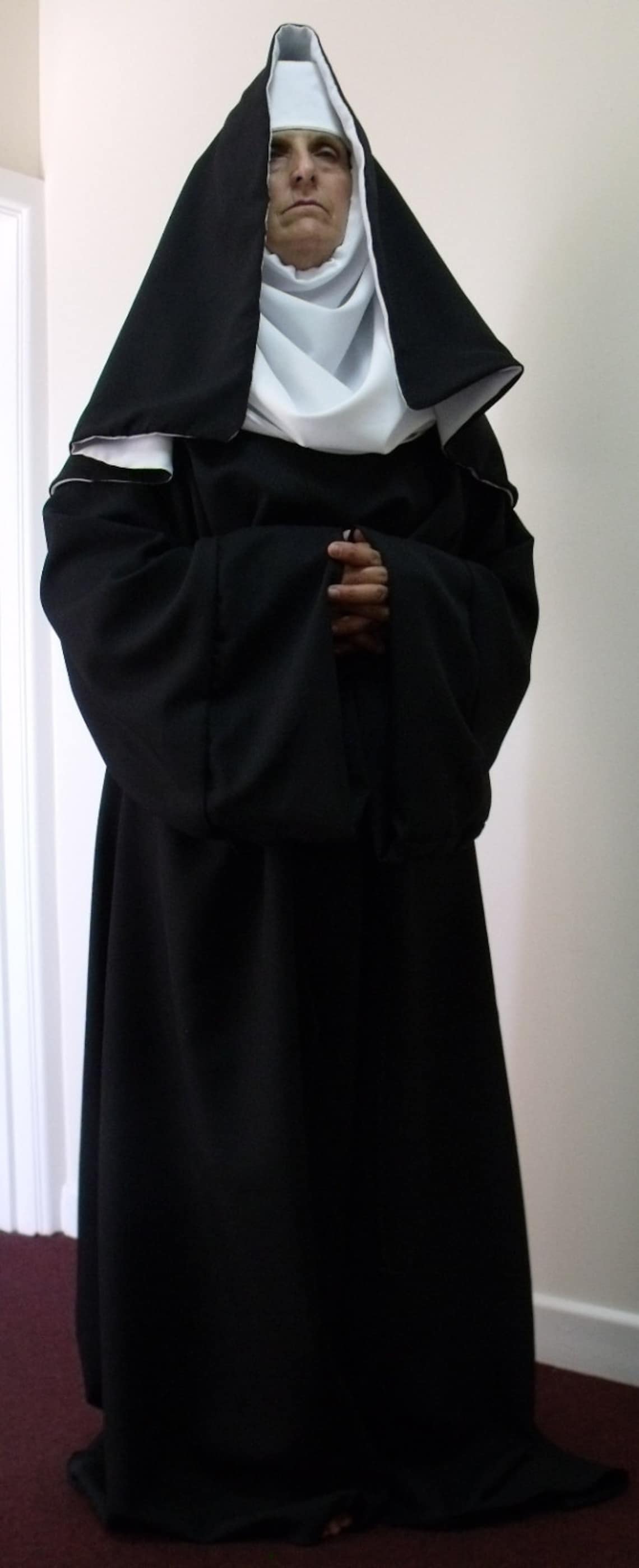 Custom Made Nun Costume Fancy Dress Garment Robe & Headset Etsy