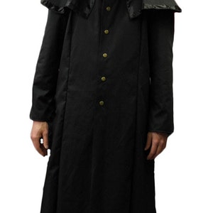 Black Cotton Drill inspired by Ghost/Nameless Ghoul/ Robe/Coat. Cosplay/LARP/Steampunk