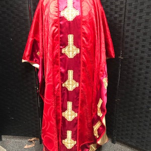 Unique one off red robe inspired by Ghost band