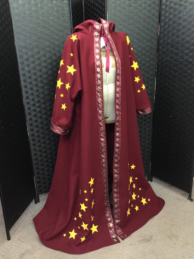 Fabulous Wool Wizard Robe /costume Etsy