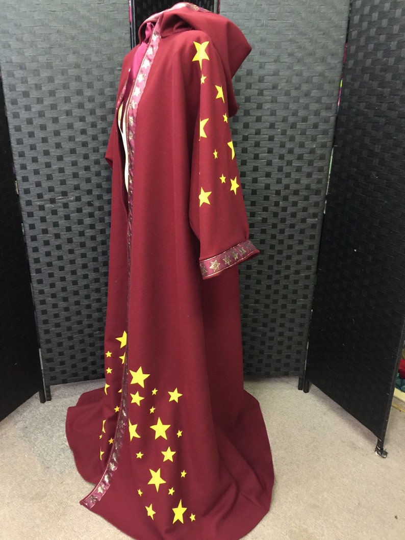 Merlins Medieval Closet//Cotton drill flared robe //Front opening//JEDI//Wizard