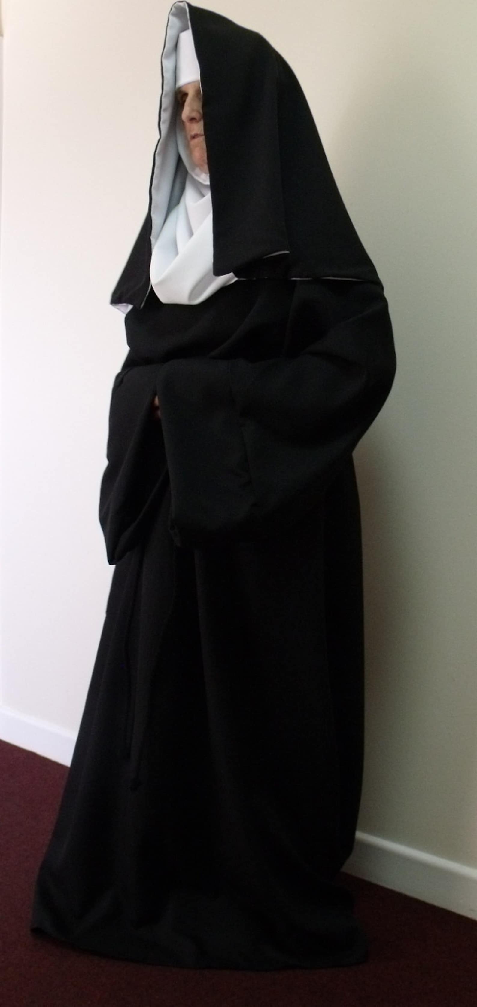 Custom Made Nun Costume Fancy Dress Garment Robe & Headset Etsy