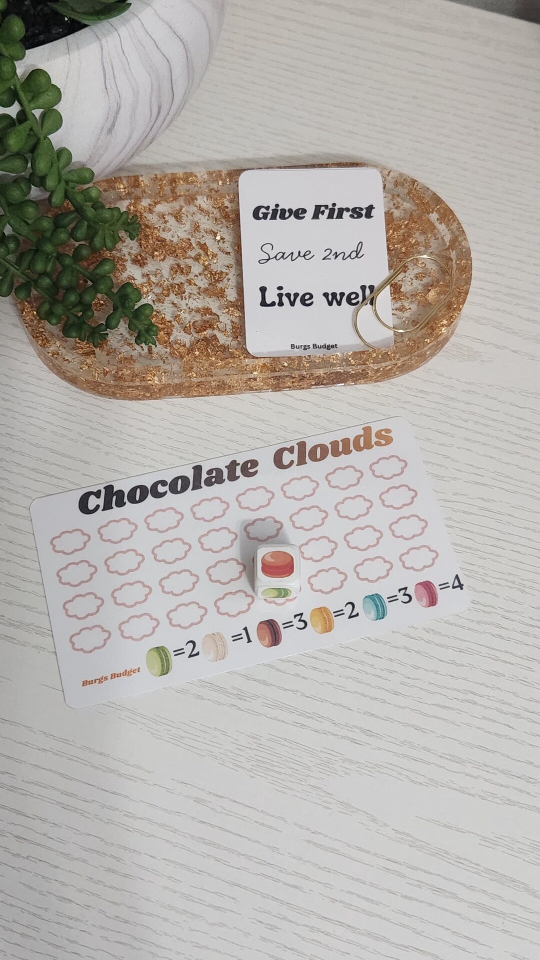 Chocolate Clouds Saving Challenge - Etsy Canada
