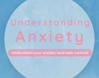 Cahier d'exercices Comprendre l'anxiété | Guide de soulagement créé par un psychothérapeute (téléchargement numérique)