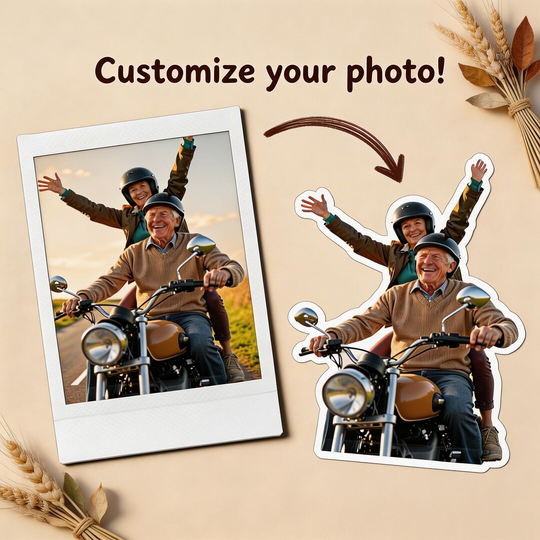 Custom Photo Sticker From Your Picture, Die Cut Portrait Sticker ...