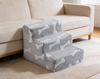 Escada de espuma para cães, rampa antiderrapante para animais de estimação para sofá e cama.