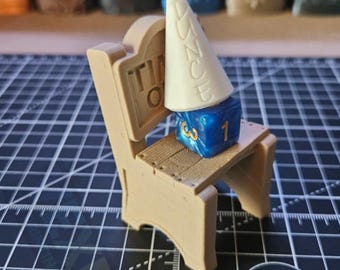 Chair of Shame Dice Jail with DUNCE Cap | D&D RPG Accessory