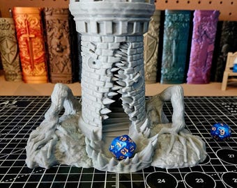 Torre de dados Mimic para juegos de mesa / Impresión 3D / Accesorio para D&D / RPG