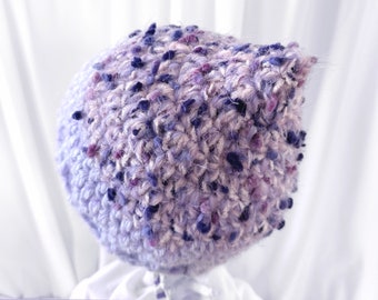 Crochet Pointy Pixie Beanie: Mixed Yarn Elf Hat