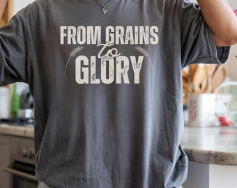 Shirt van graan tot glorie | Christian Baker-T-shirt, kleding van versgemalen bloem