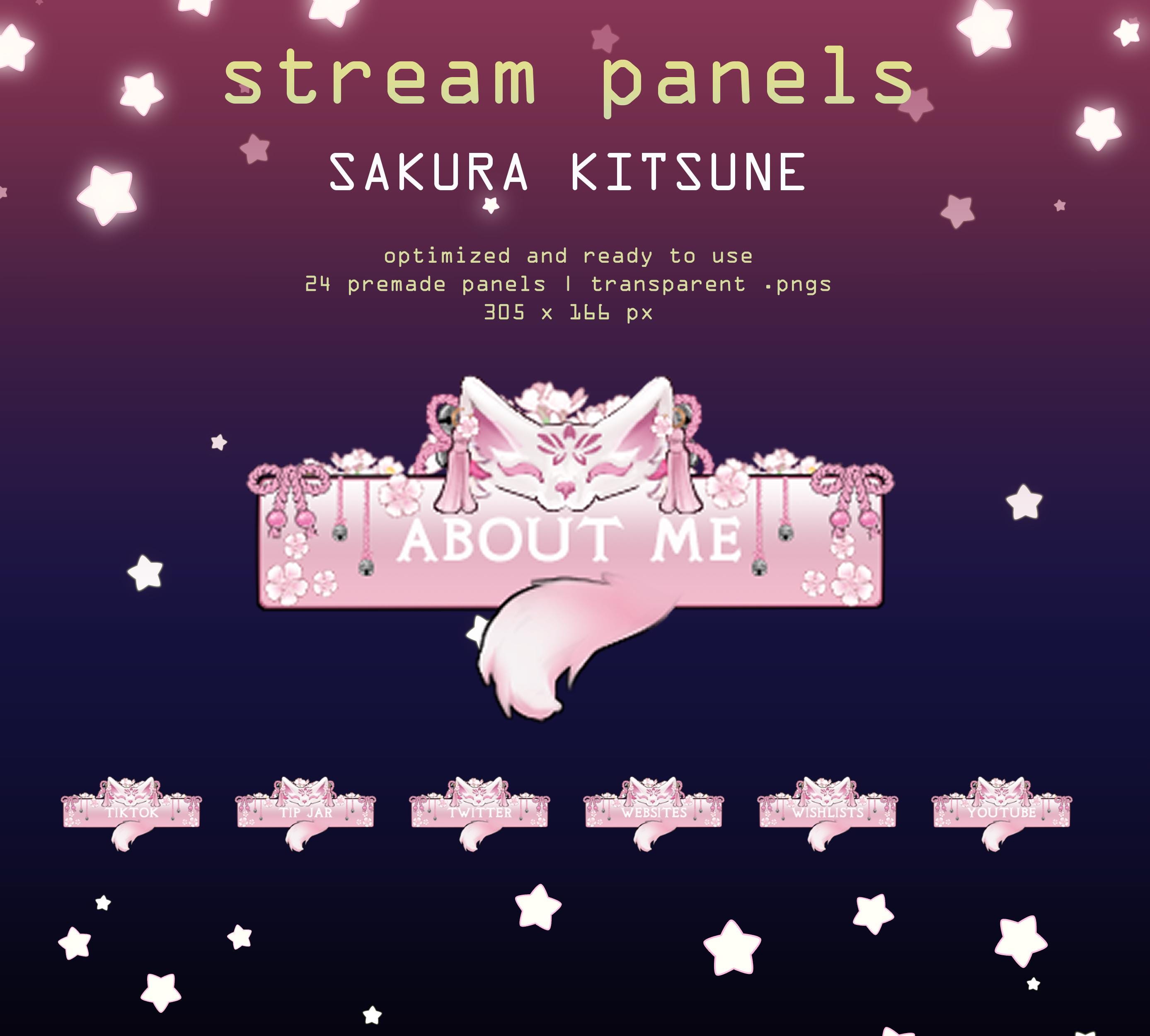 Kitsune Twitch Overlay - Etsy