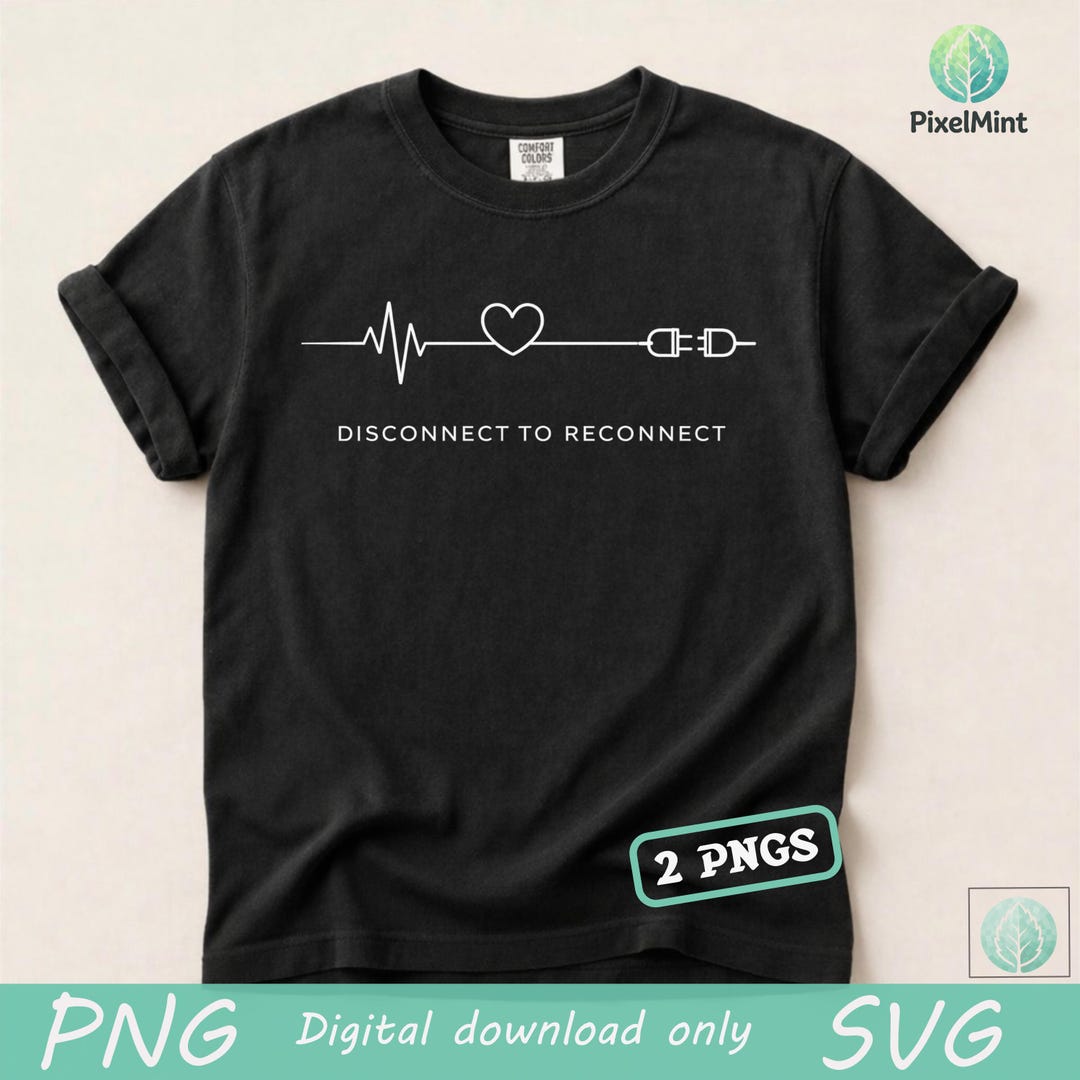 Self Care Aesthetic PNG: Disconnect to Reconnect Minimalist Digital ...