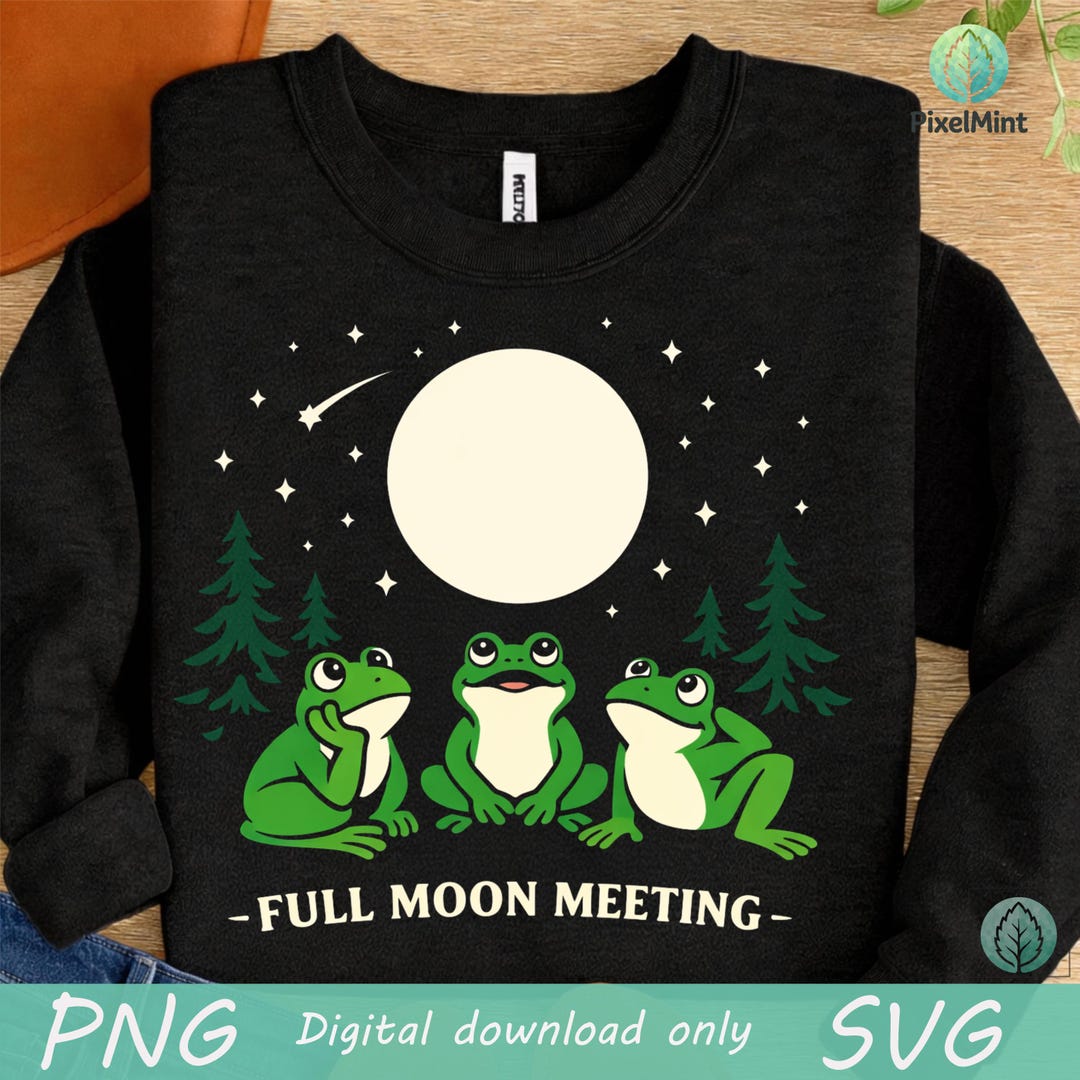 Frog Howling Funny Frogs Howling Moon Meme PNG: Nature Wildlife Png Forest Mountains ...