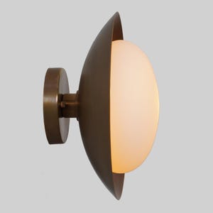 Handmade Single Globe Brass Sconce Mid Century Style Brass Wall Lamp Ceiling Flush Mount