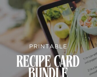 Rezept Karte Bundle Vorlage / Printable Download