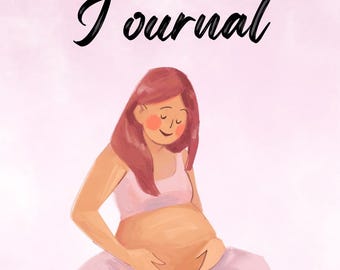 Schwangerschaft Planer & Tagebuch | Schwangerschaftstagebuch | Baby-Memory-Buch