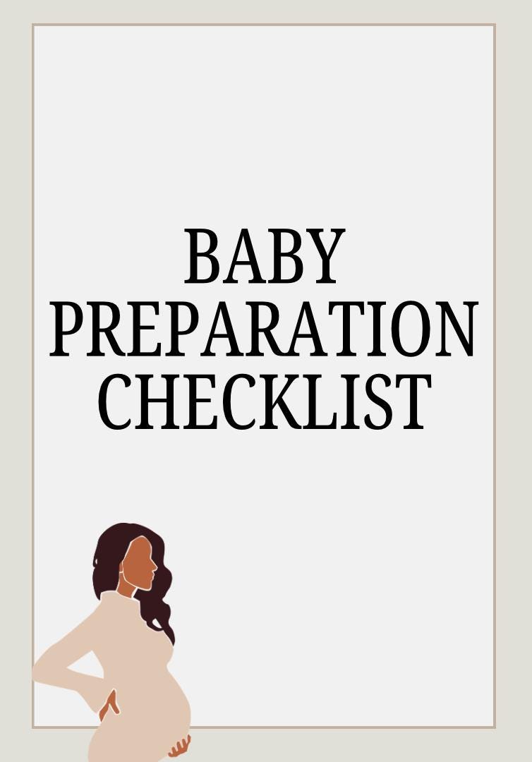 Pregnancy Checklist Printable PDF } First Time Mom Planner | Baby Prep ...