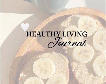 Gesundes Leben Tagebuch | Wellness & Habit Tracker | Printable für tägliche Selbstfürsorge, Fitness und Ernährung