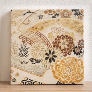 Vintage Japanese Obi Wall Art | Kimono Textile Panel No.006